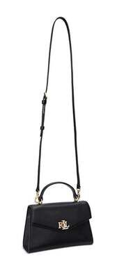 Ralph Lauren Small Farrah Leather Crossbody Bag black new with tags FAST2Ship
